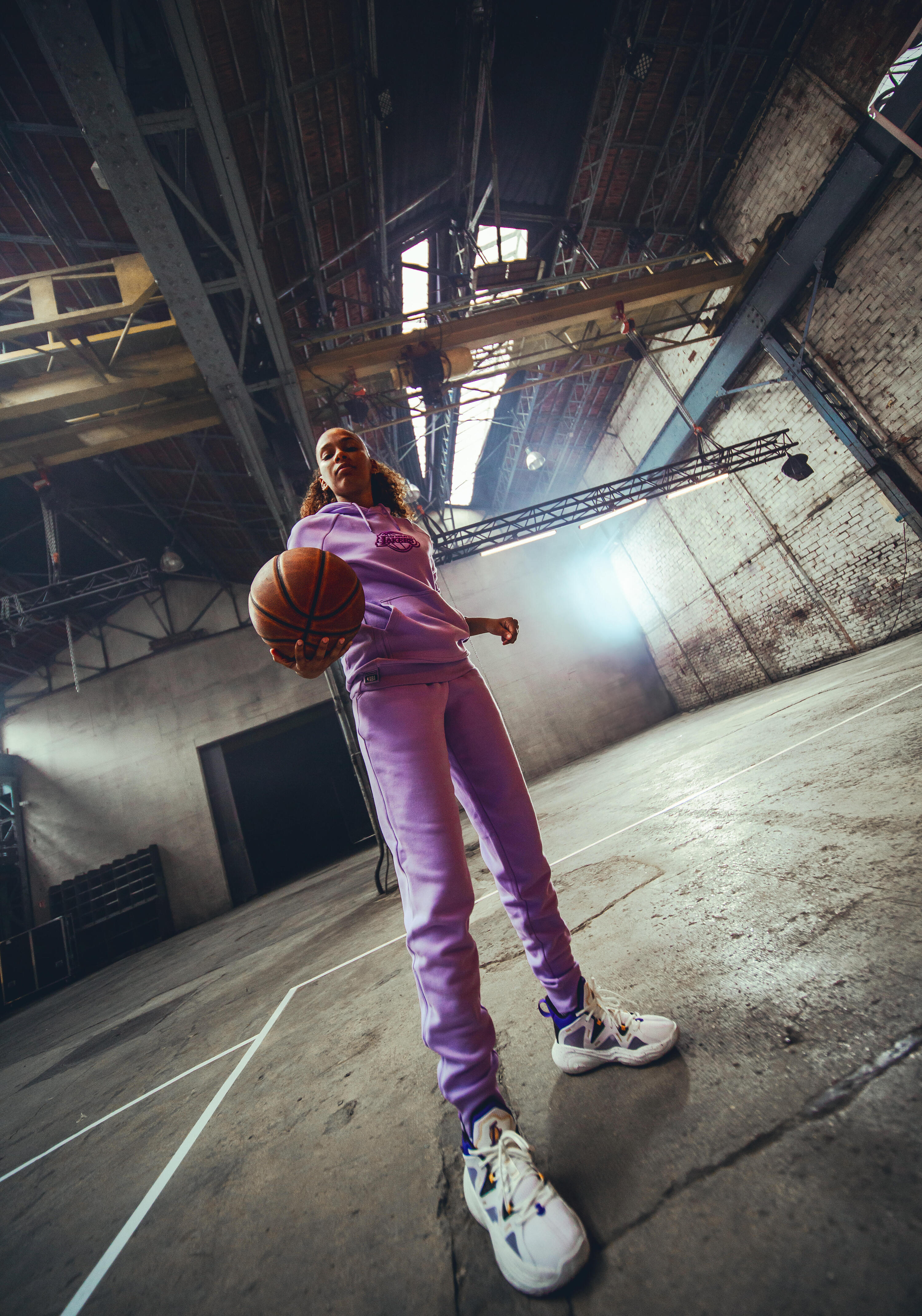 Sweat à capuche NBA Lakers homme femme 900, violet 25/30