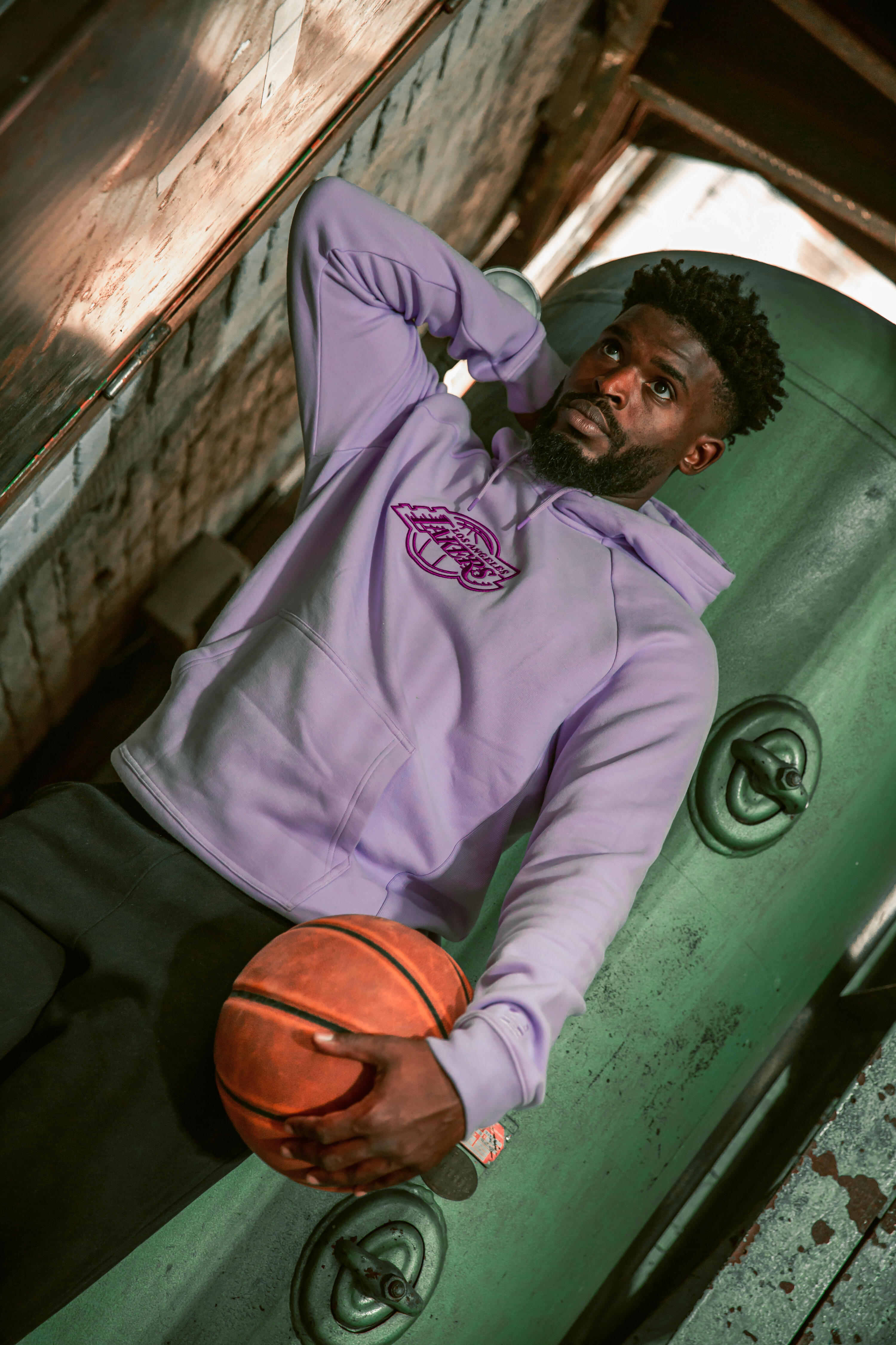 Damen/Herren Basketball Hoodie mit Kapuze Los Angeles Lakers NBA - 900 violett  11/16