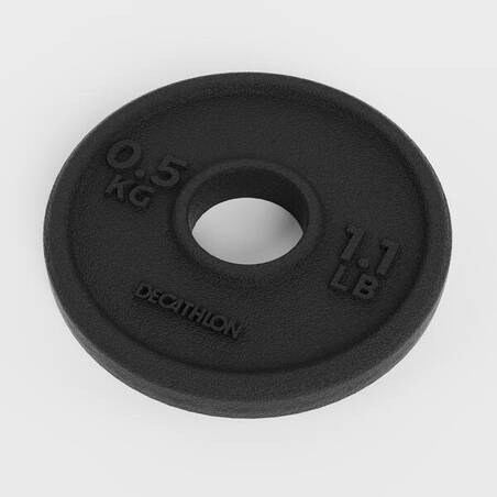 Iron Weight Training Plate 0.5 kg 28 mm