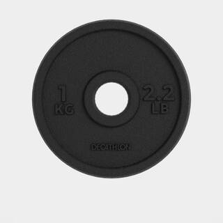 Weight Training 1 kg 28 mm 80% Recycled Cast Iron Plate