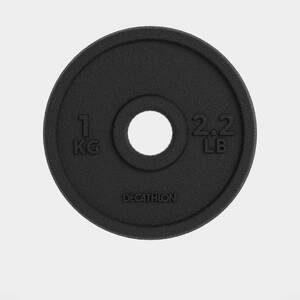 Cast Iron Weight Training Disc Weight 1 kg 28 mm