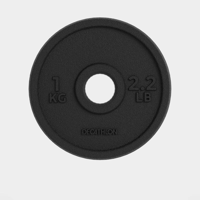 Croch Disque Musculation Plaque de Poids en Fonte avec Tri-Grip