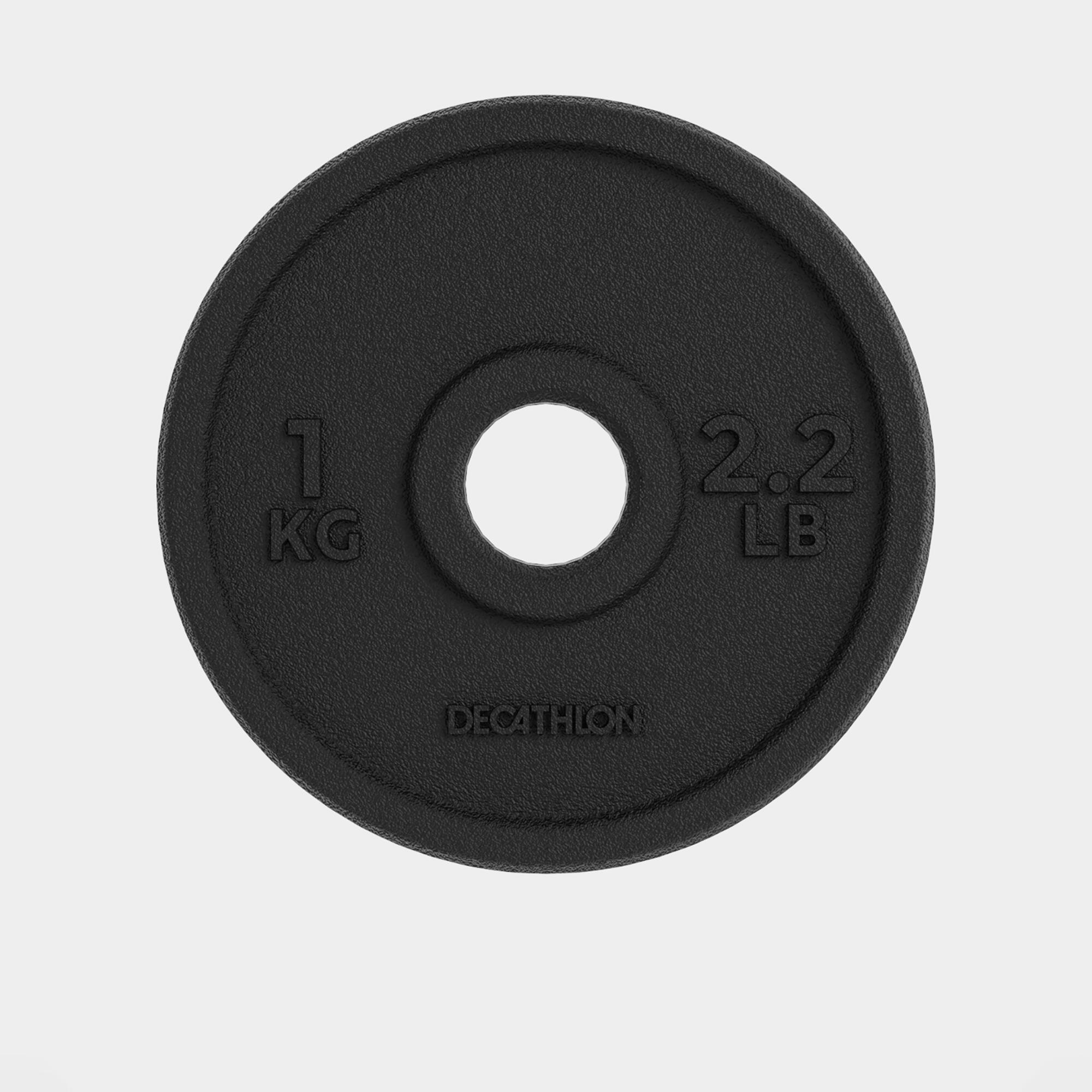 Weight Training 1 kg 28 mm 80% Recycled Cast Iron Plate