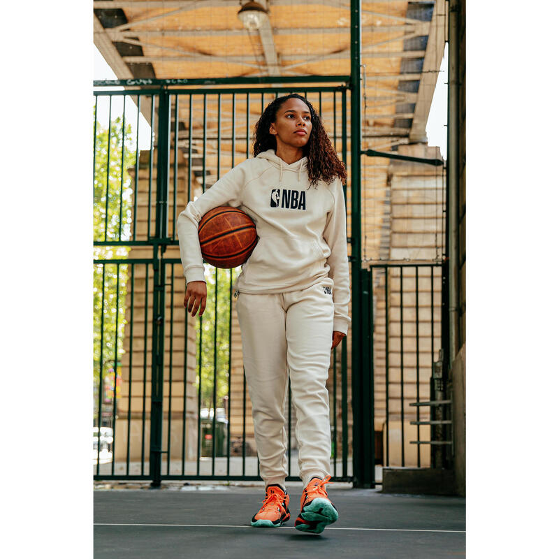 Basketbalbroek heren/dames P900 NBA beige