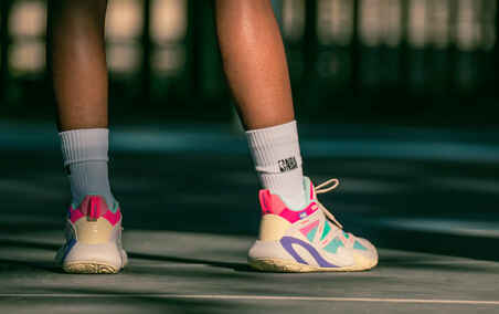 Ανδρικά/γυναικεία παπούτσια μπάσκετ 900 MID-3 NBA - Miami Heat/Μπεζ