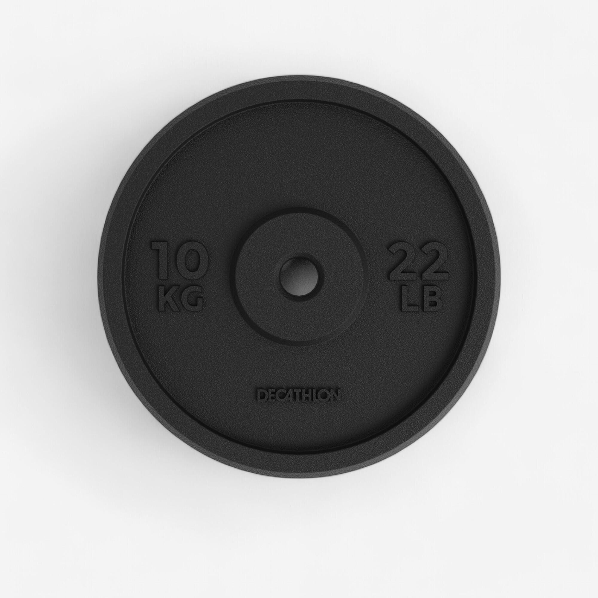 Weight Training 10 kg 28 mm 80% Recycled Cast Iron Plate