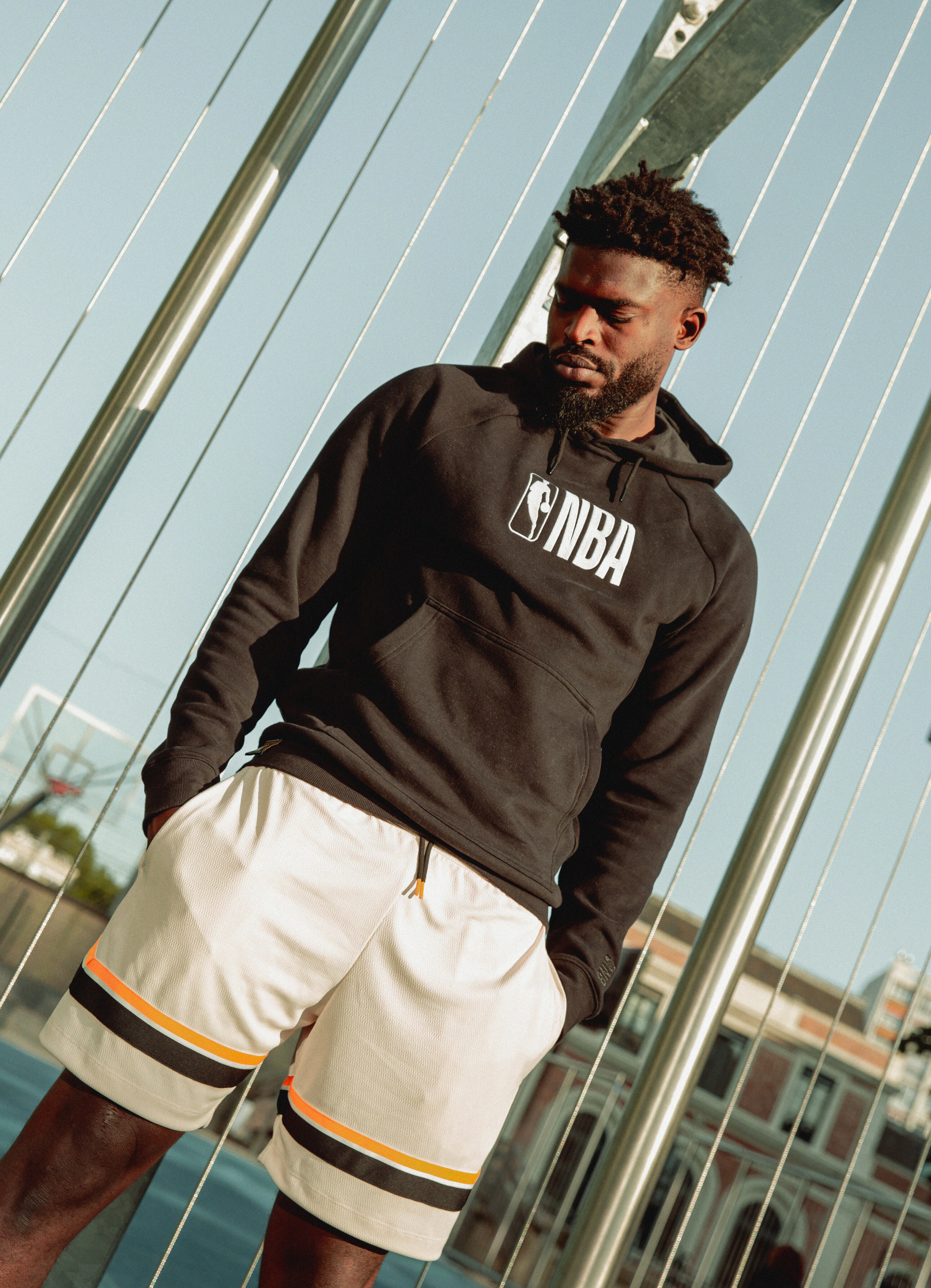 Sweat à capuche NBA homme femme 900, noir 26/28