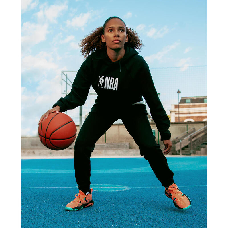 Basketbalhoodie heren/dames 900 NBA zwart