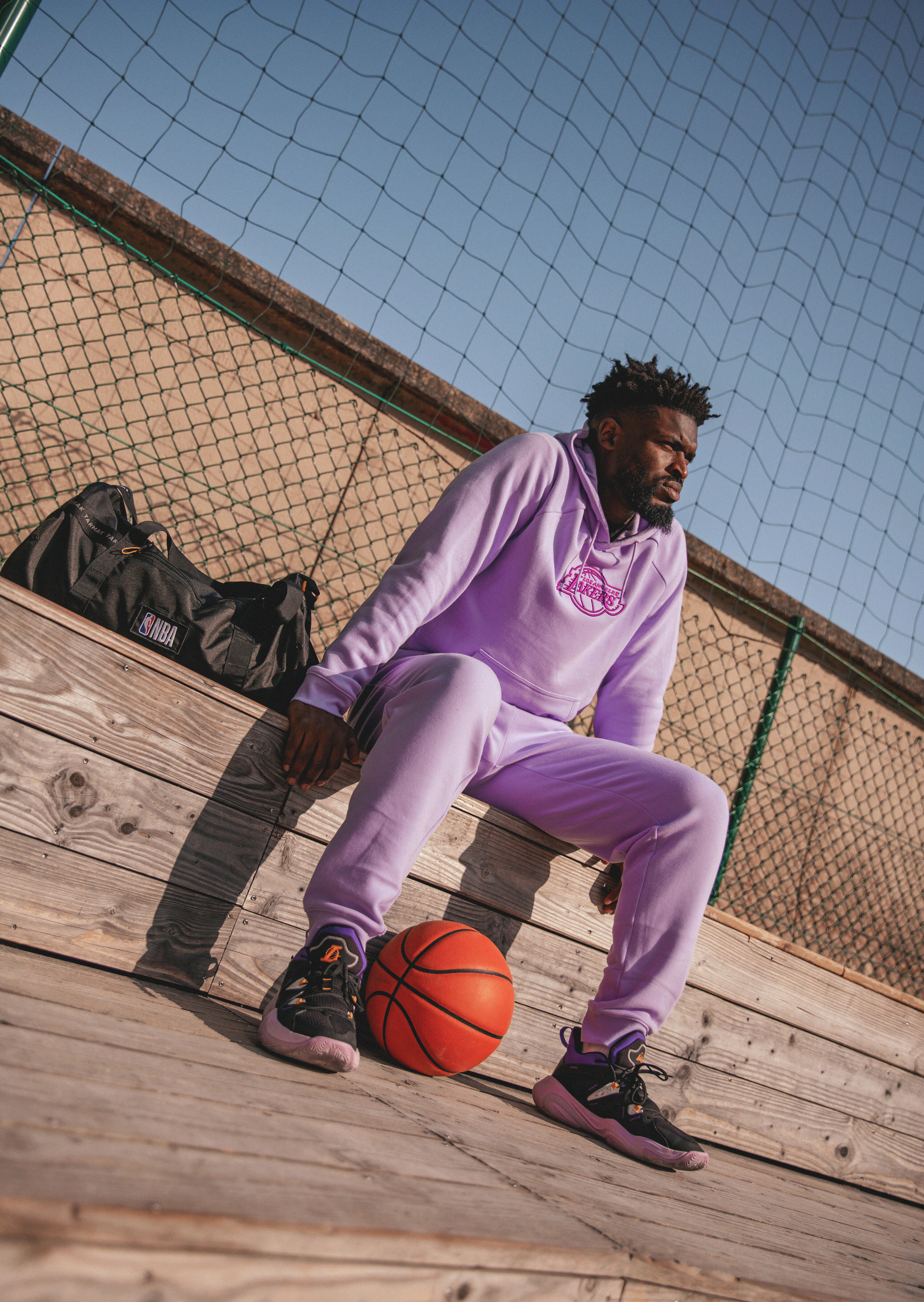 Sweat à capuche NBA Lakers homme femme 900, violet 24/30