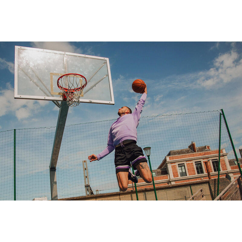 Sweatshirt com Capuz Basquetebol Adulto 900 NBA Los Angeles Lakers Violeta