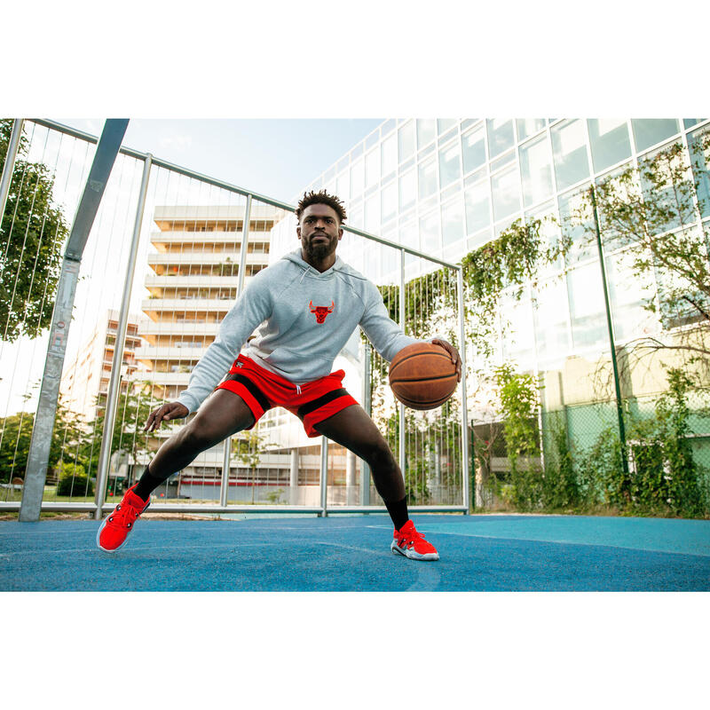 Basketbalshort voor heren/dames SH 900 NBA Chicago Bulls rood