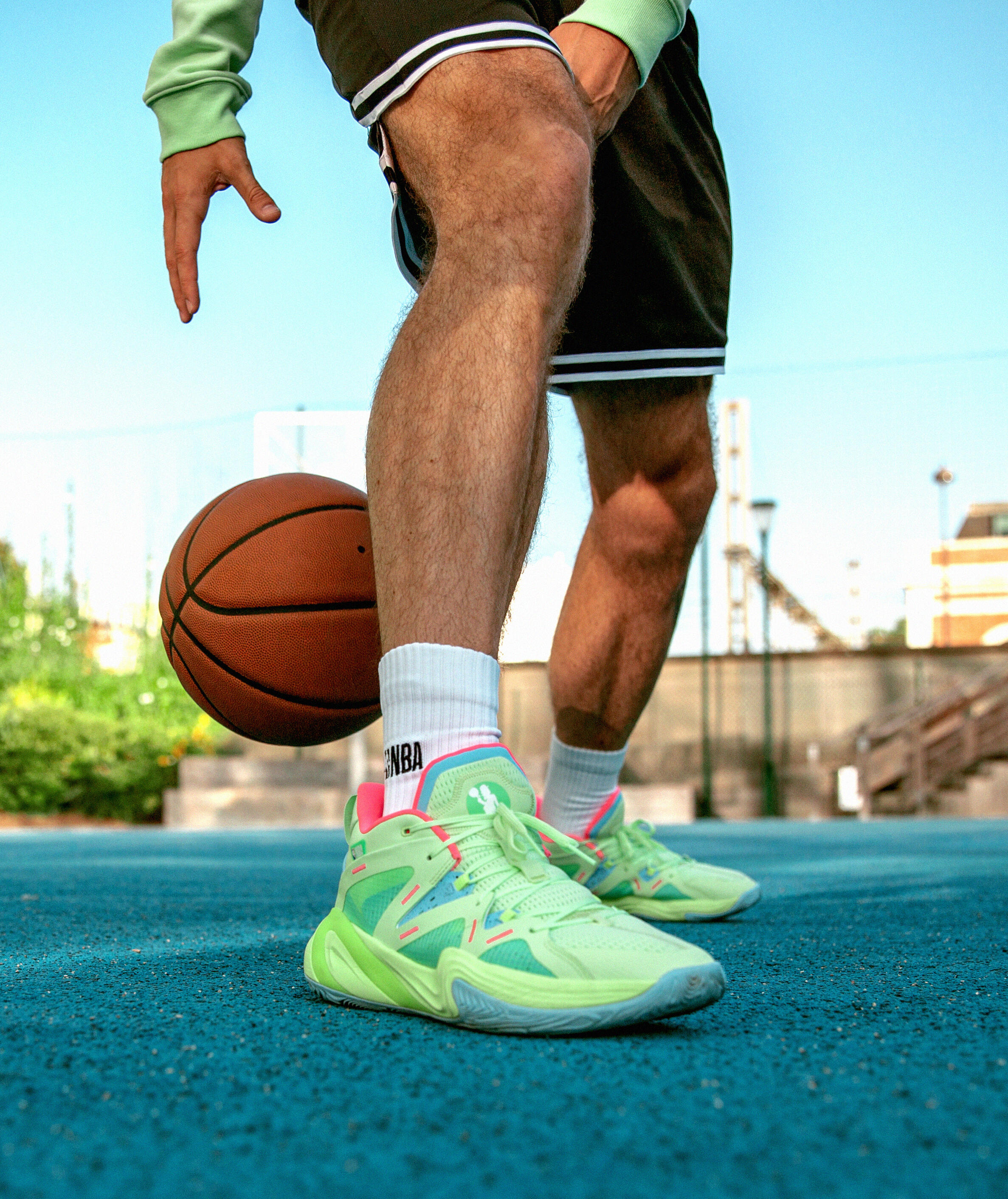 Lote de 2 pares de Calcetines NBA Baloncesto - Adulto unisex - SO900 blanco 9/12