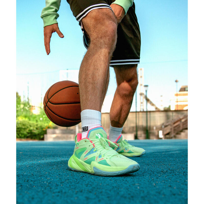 Lot de 2 paires de Chaussettes NBA Basketball - Adulte homme/femme - SO900 blanc