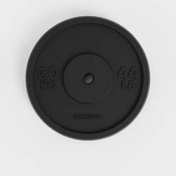 Cast Iron Weight Training Disc Weight - 20 kg 28 mm