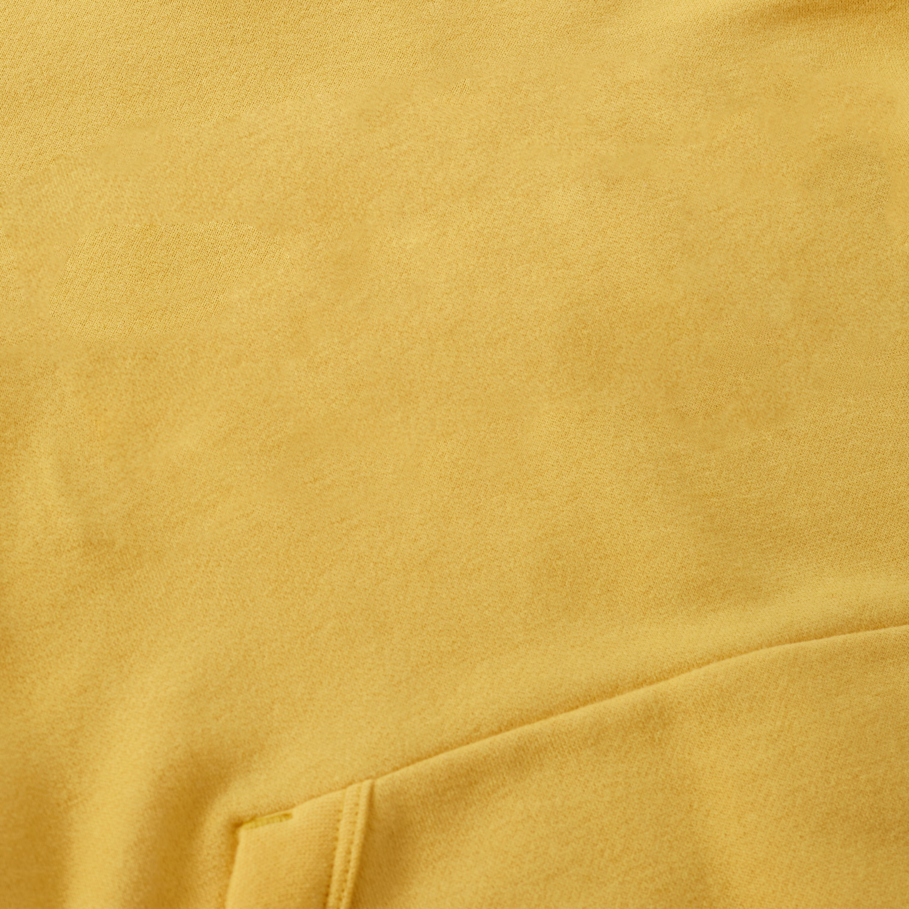 Kids' Cotton Hooded Sweatshirt - Yellow 2/6