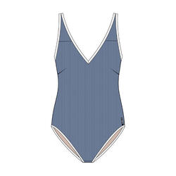 Badpak voor zwemmen dames Virginia blauw