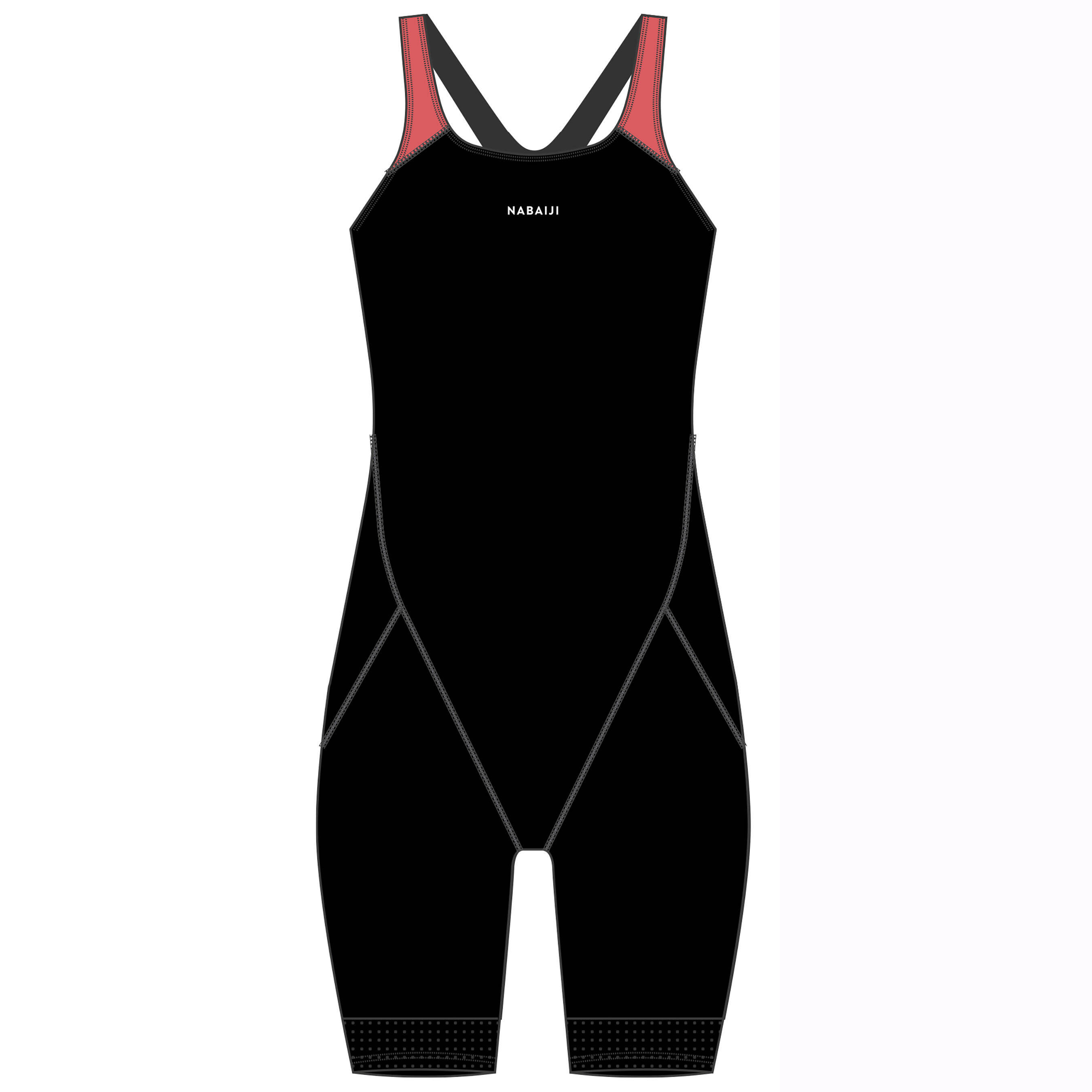 Girls' One-Piece Swimsuit Shorty Kamyleon Comfortable & Quick-Dry Black -  2