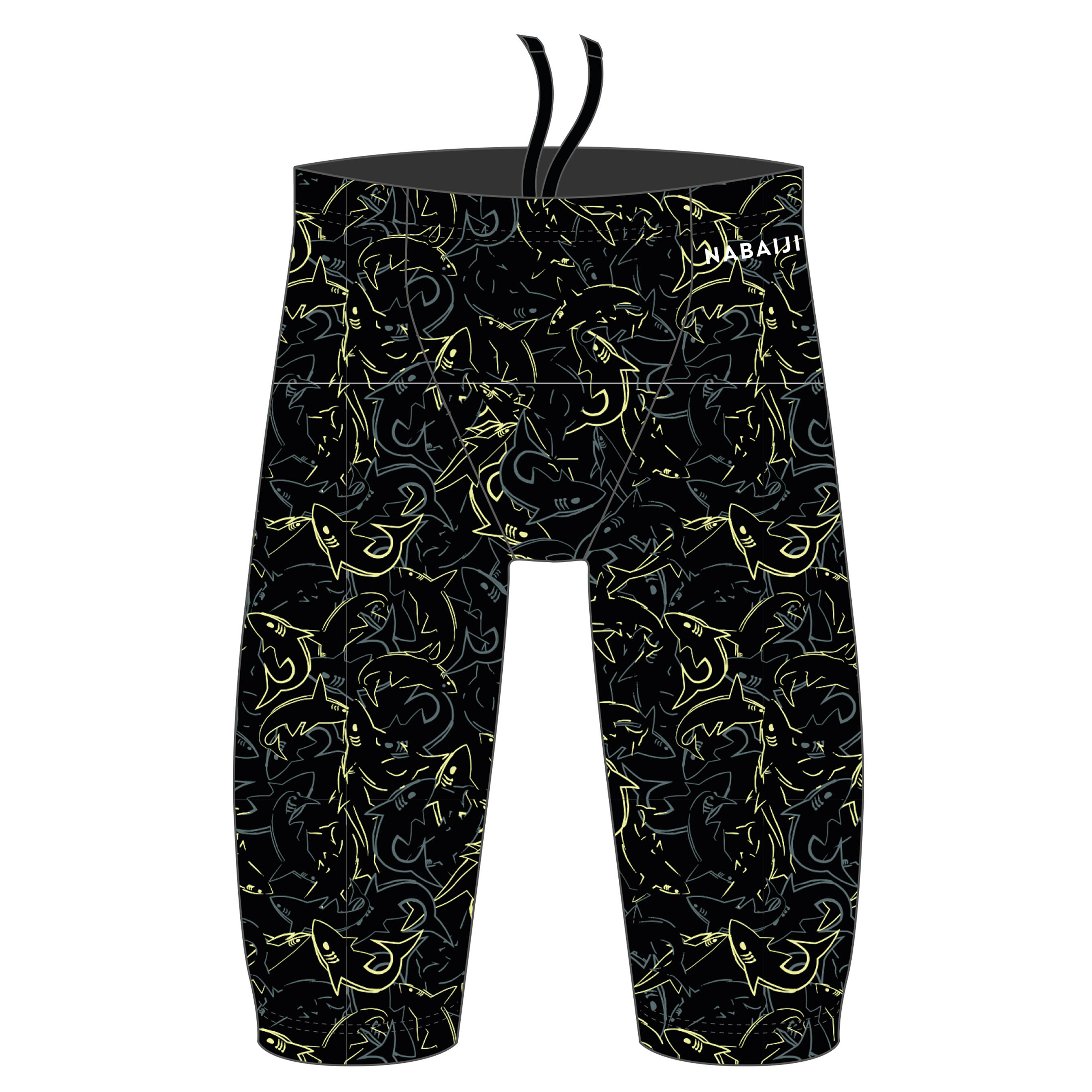 Bañador Niño natación Jammer Negro Amarillo 6/9