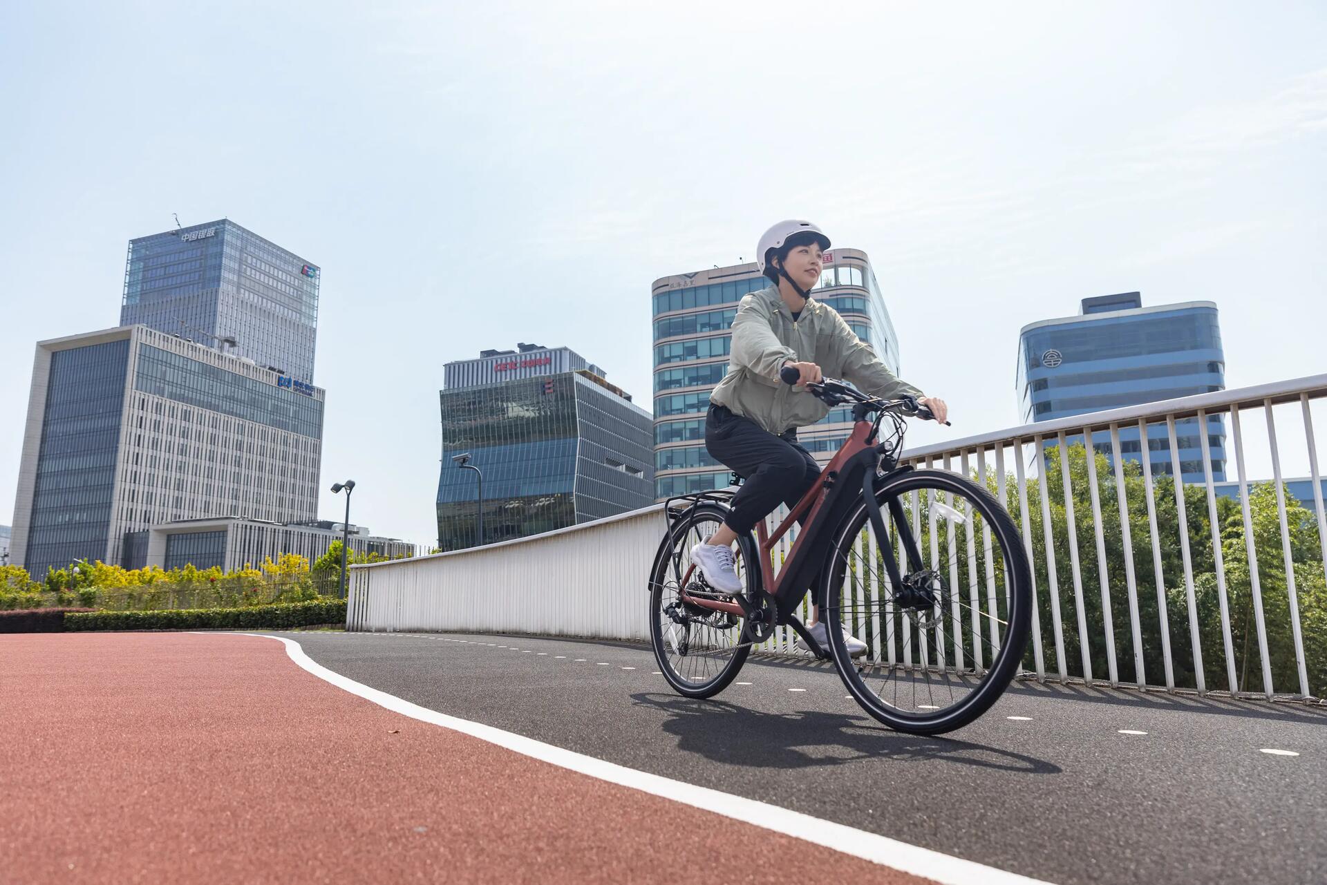 fiets en werk, aankomen zonder te transpireren