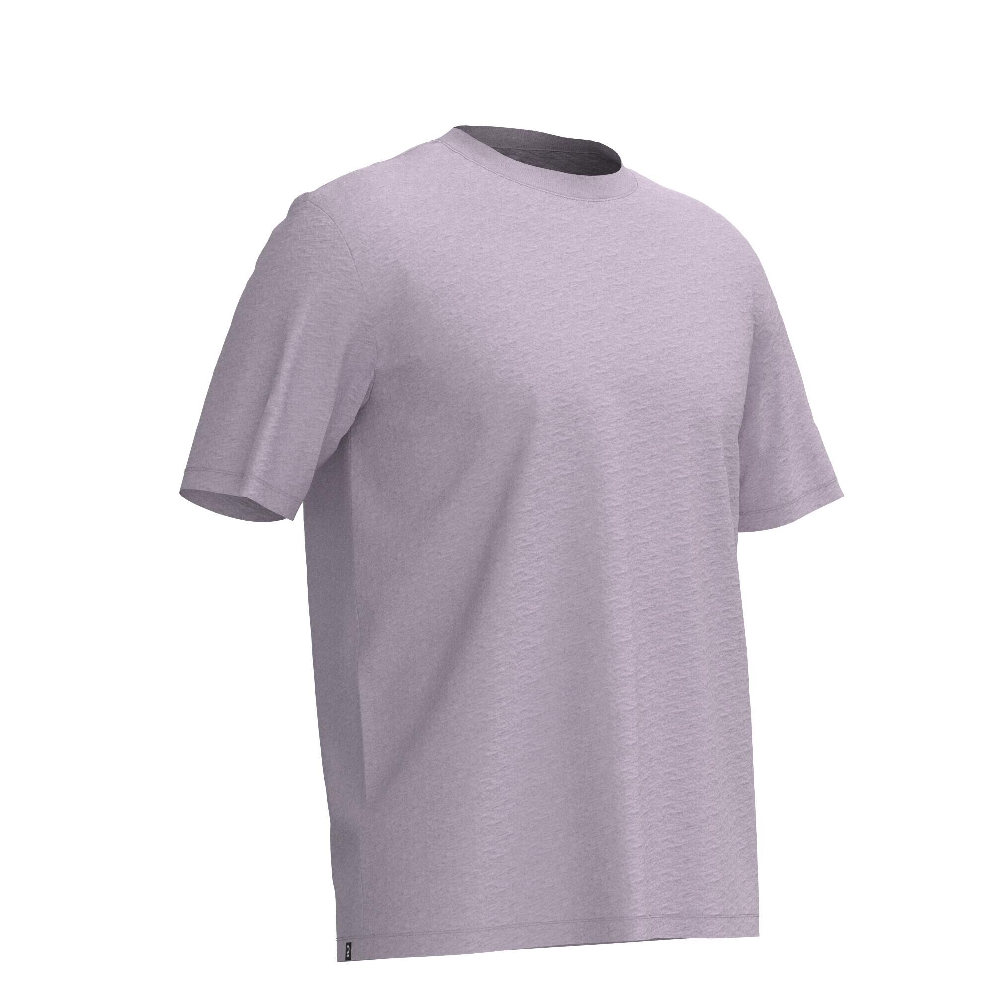 DOMYOS Men's Fitness T-Shirt 500 Essentials - Pastel Mauve