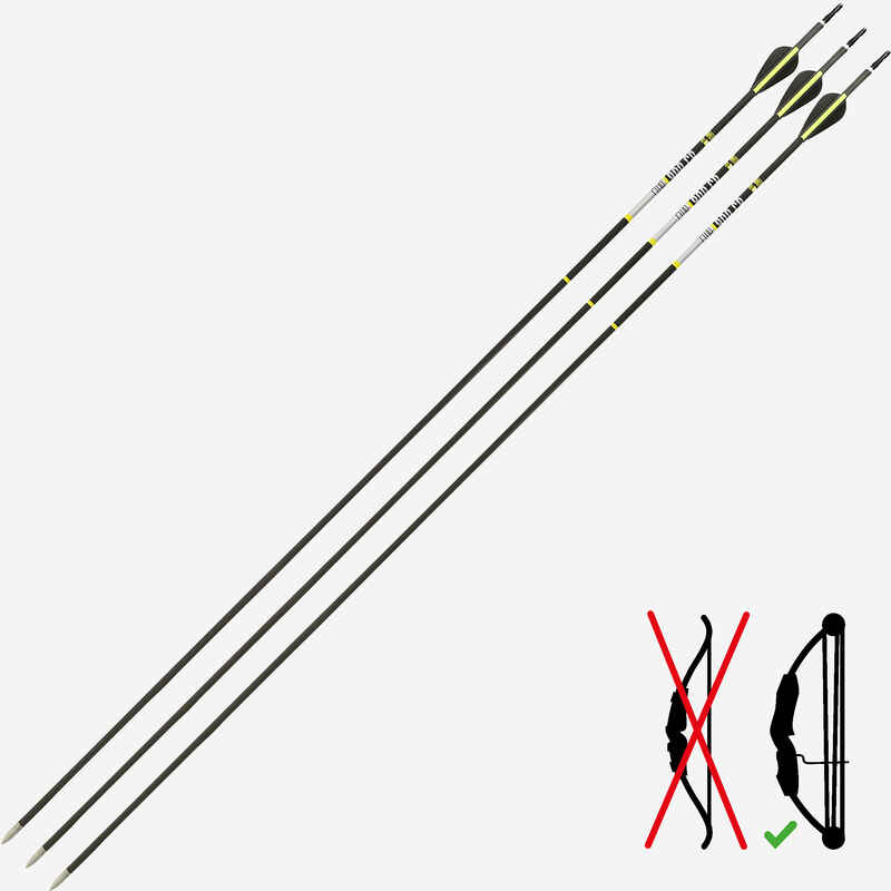 Carbon Arrows for Recurve Bow Tri-Pack Club 900 CB
