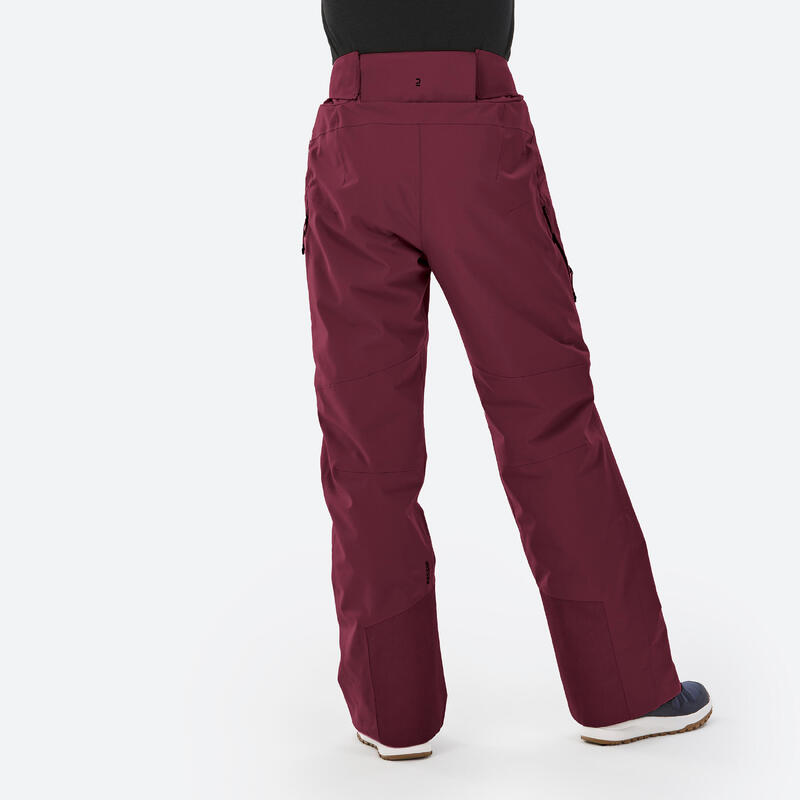 Pantalon de ski femme - FR100 - Bordeaux