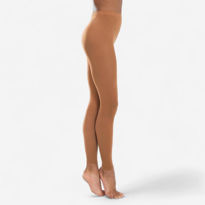 Collants de danse classique sans pieds Femme - Camel