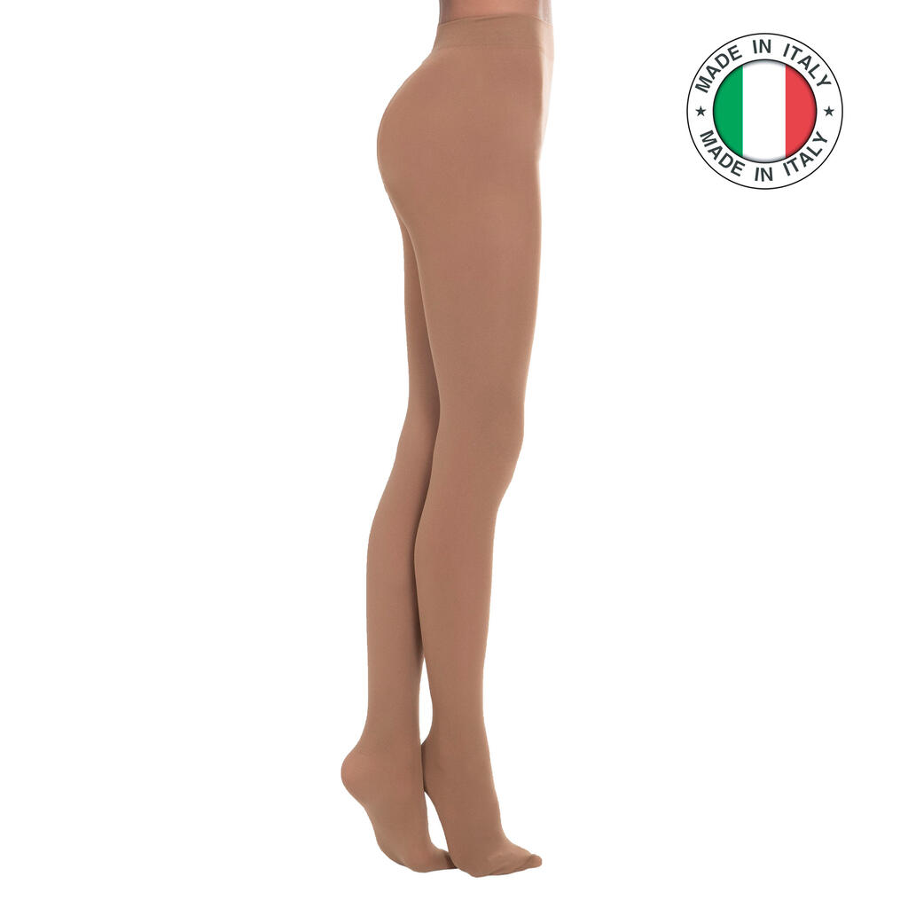 Girls' ballet tights - brown