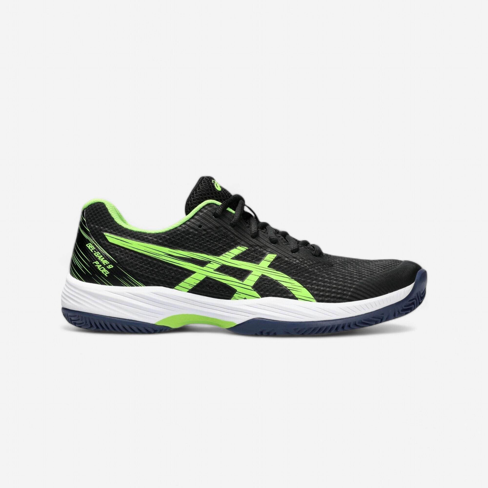 Asics - Chaussures De Padel Homme - Asics Gel Game 9 Noir - Chaussures De Sport - Padel Beach Tennis - Noir-vert - 40 - Decathlon