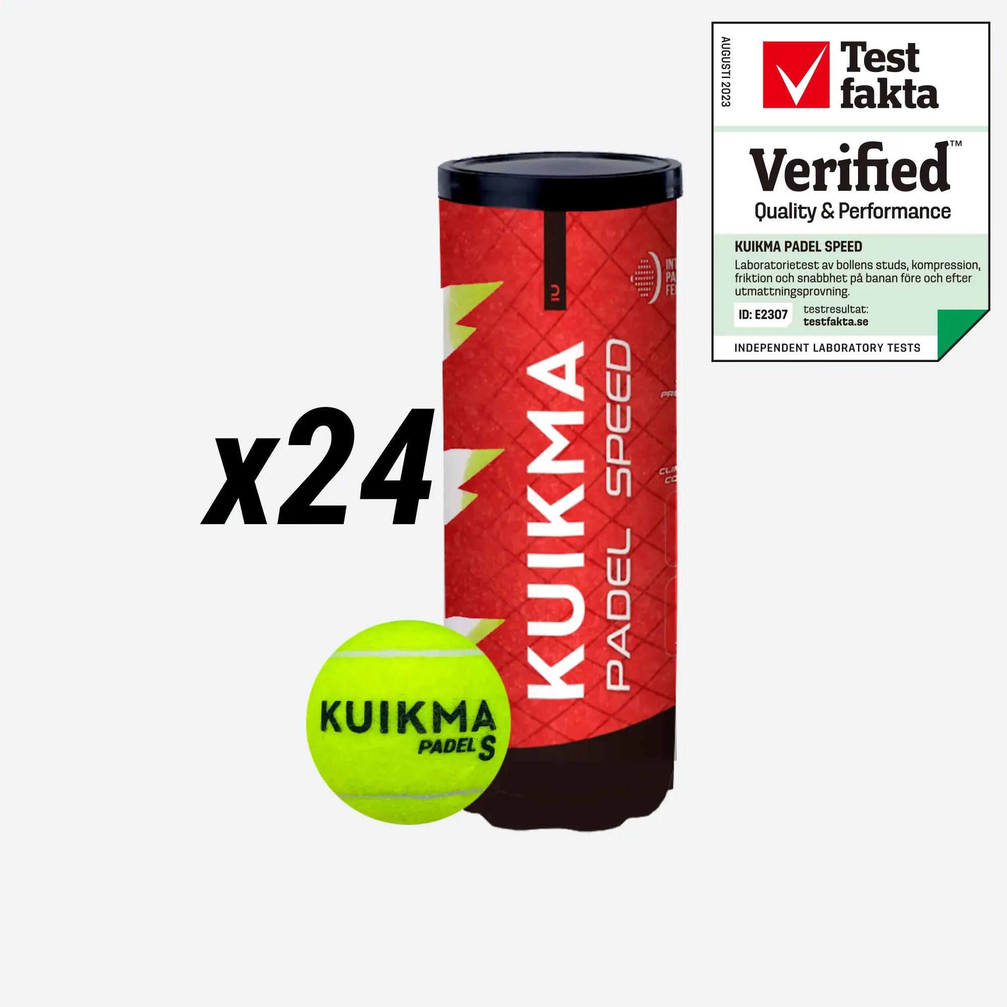 Caja de 72 pelotas de pádel presurizadas Kuikma PB Speed 3/3