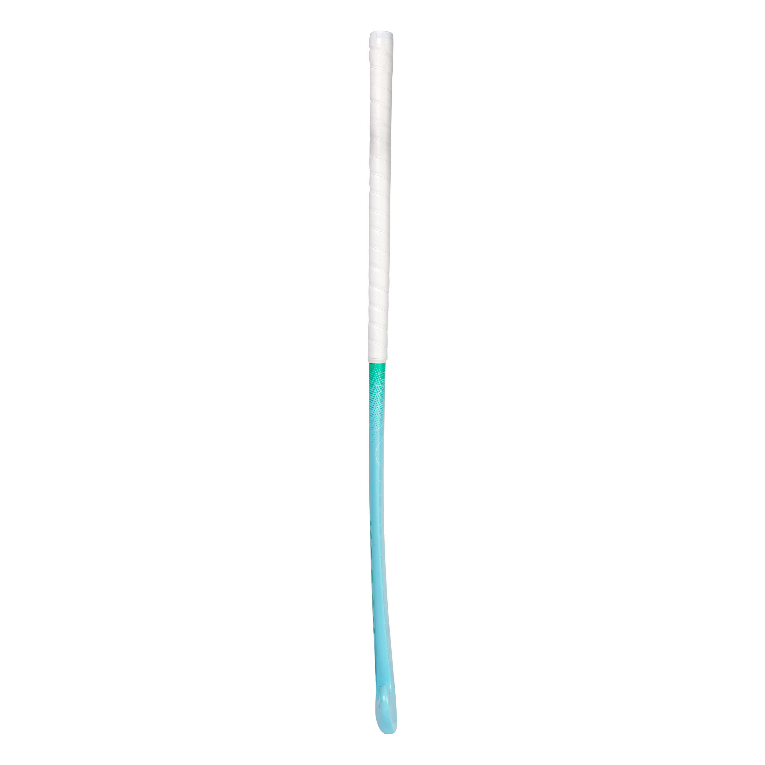 Kids' Fibreglass Mid Bow Field Hockey Stick FH500 - Turquoise/Green 8/10