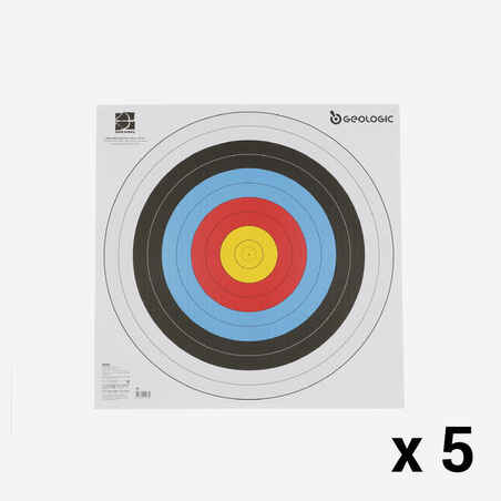 5 Archery Target Faces 60X60