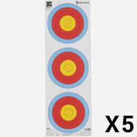 Trispot Archery Target Face x5