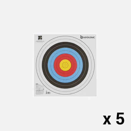 5 Archery Target Faces 40x40