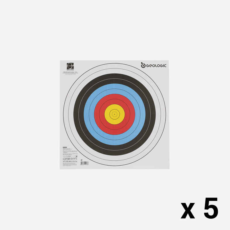 5 Archery Target Faces 40x40