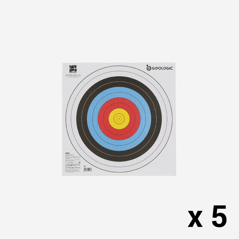 Archery Target Faces 40x40 (Pack of 5)