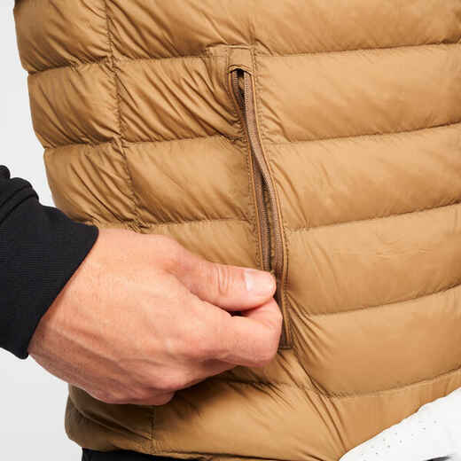 
      Men's golf sleeveless down jacket - MW500 brown
  