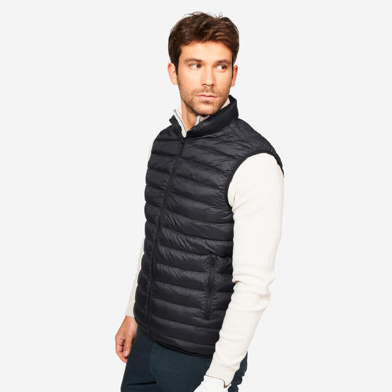 Men's golf sleeveless down jacket - MW500 black