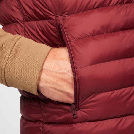 Men's golf sleeveless down jacket - MW500 burgundy