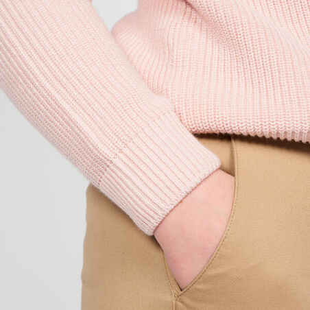 Moteriškas džemperis su 1/2 užtrauktuku „MW500“, rožinis