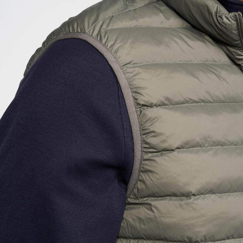 Men's golf sleeveless down jacket - MW500 khaki
