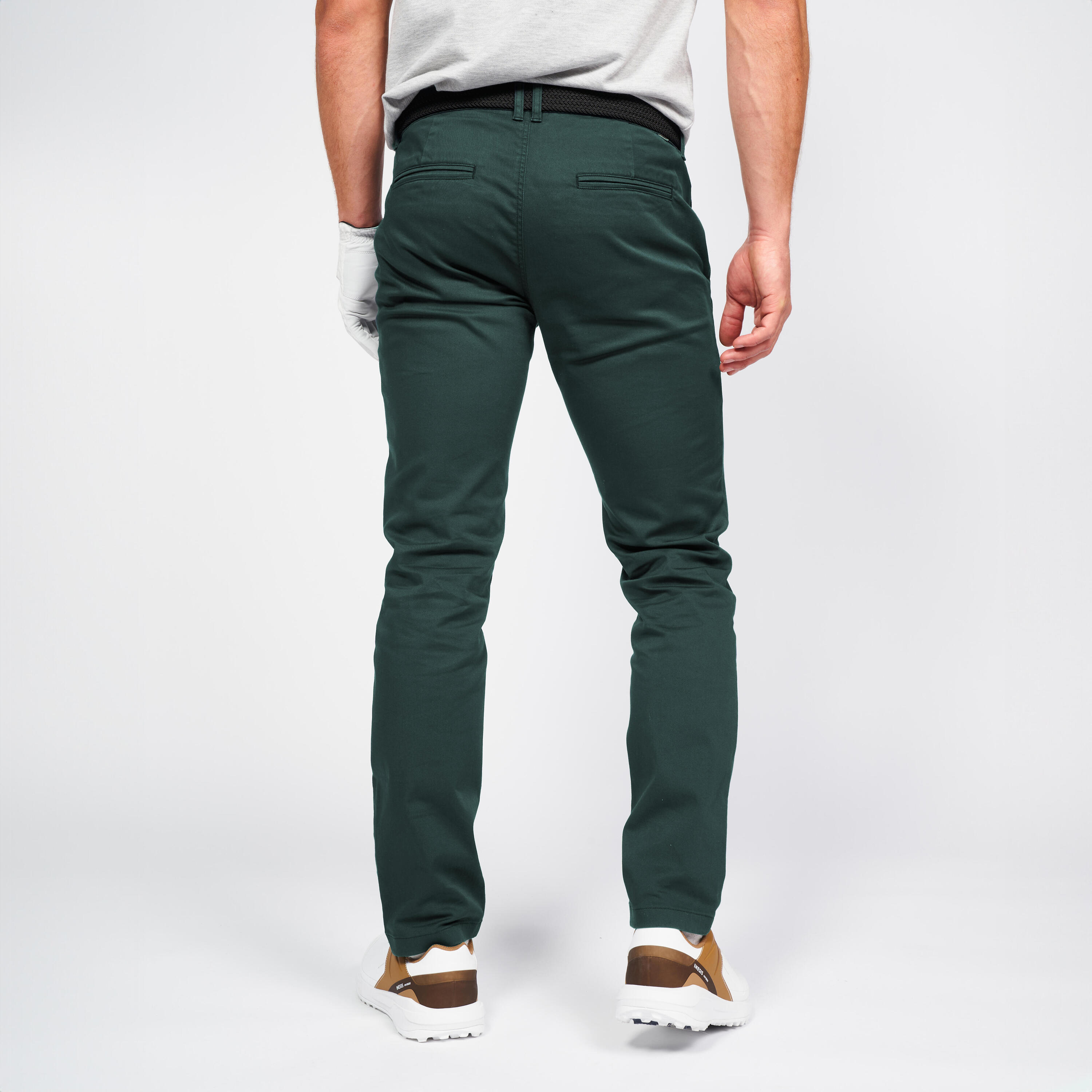 Men's golf trousers - MW500 green 2/4