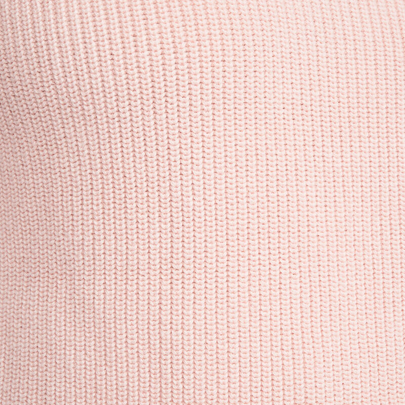 Damen Golf Pullover Kurzreissverschluss - MW500 rosa