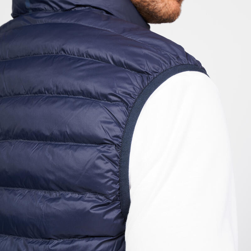 Men's golf sleeveless down jacket - MW500 navy blue