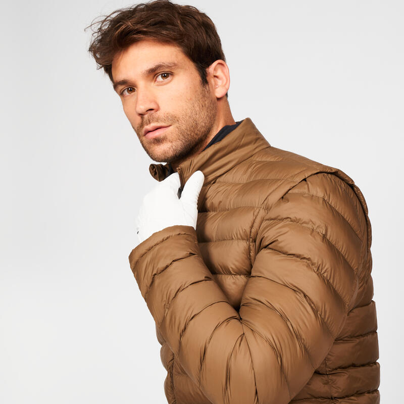 Doudoune golf manches longues Homme - CW900 Heatflex marron