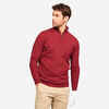 Herren Golfpullover Kurzreissverschluss - MW500 bordeaux 