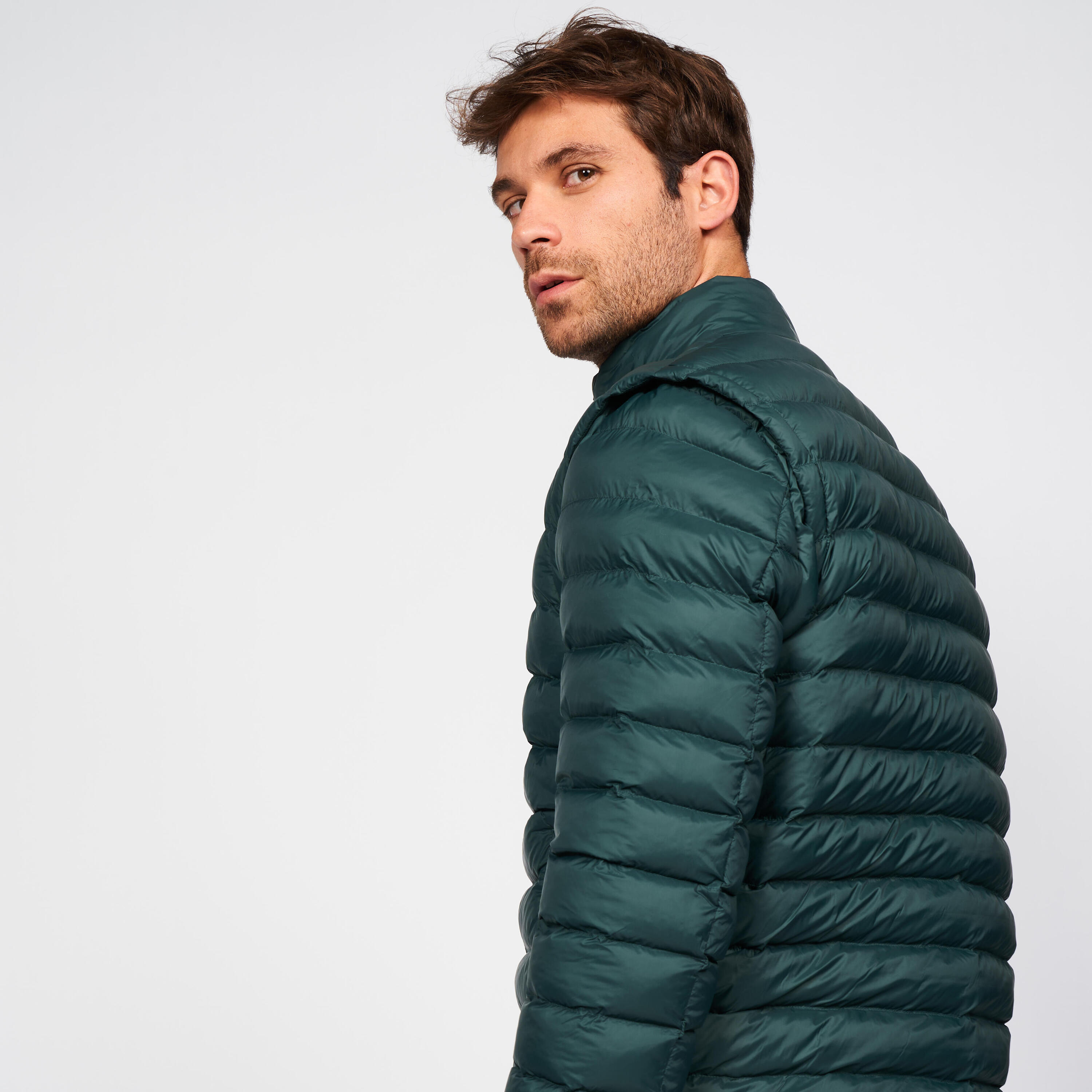 Men's golf long sleeve down jacket - CW900 Heatflex green 2/8