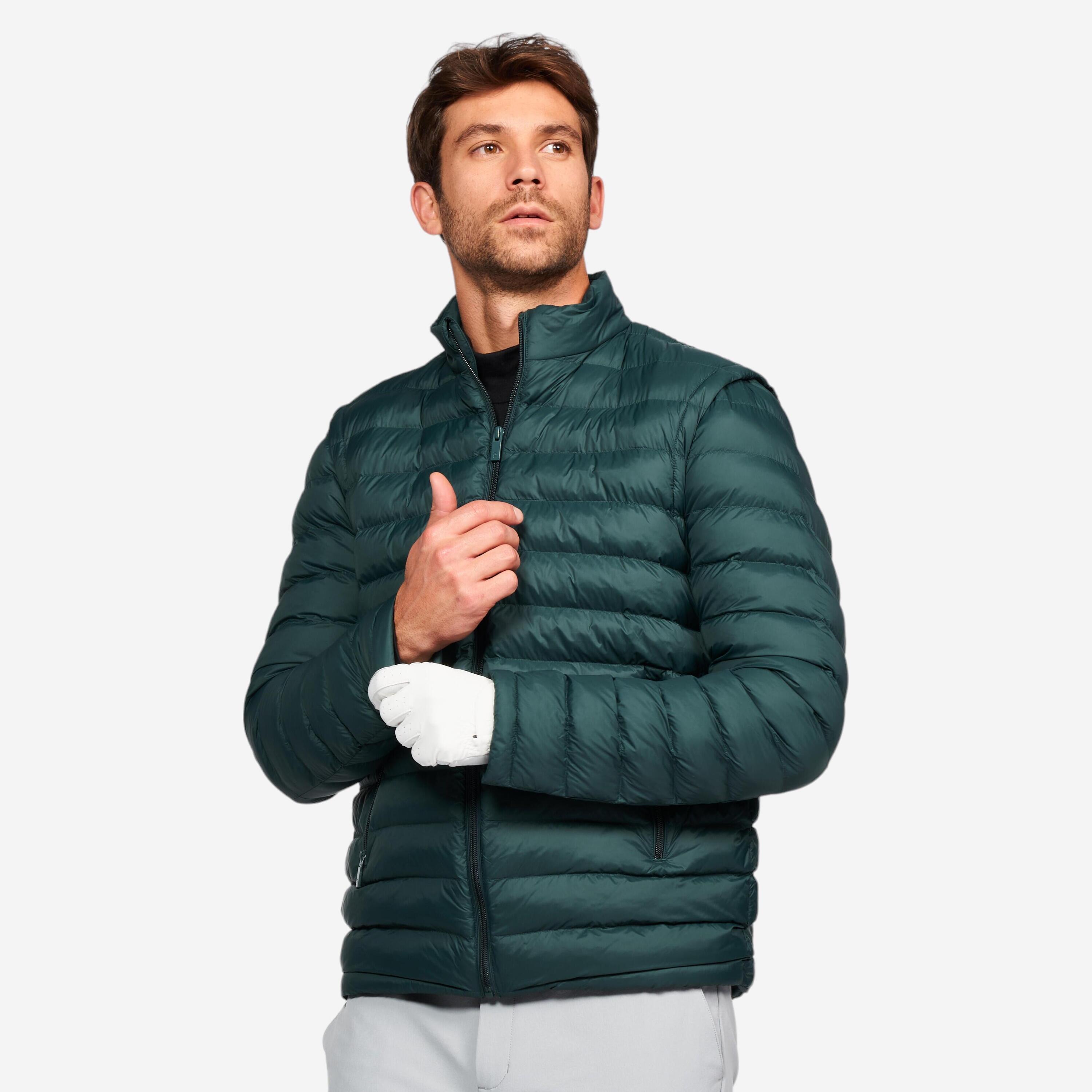 Men's golf long sleeve down jacket - CW900 Heatflex green 1/8