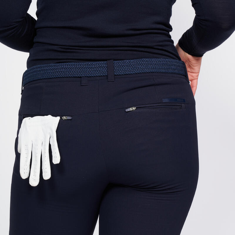 Pantalón de golf invierno Mujer - CW500 azul marino 