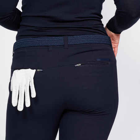 Women's golf winter trousers - CW500 navy blue